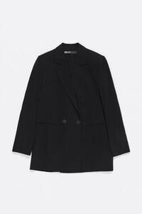 Chaqueta sastre cruzada negra