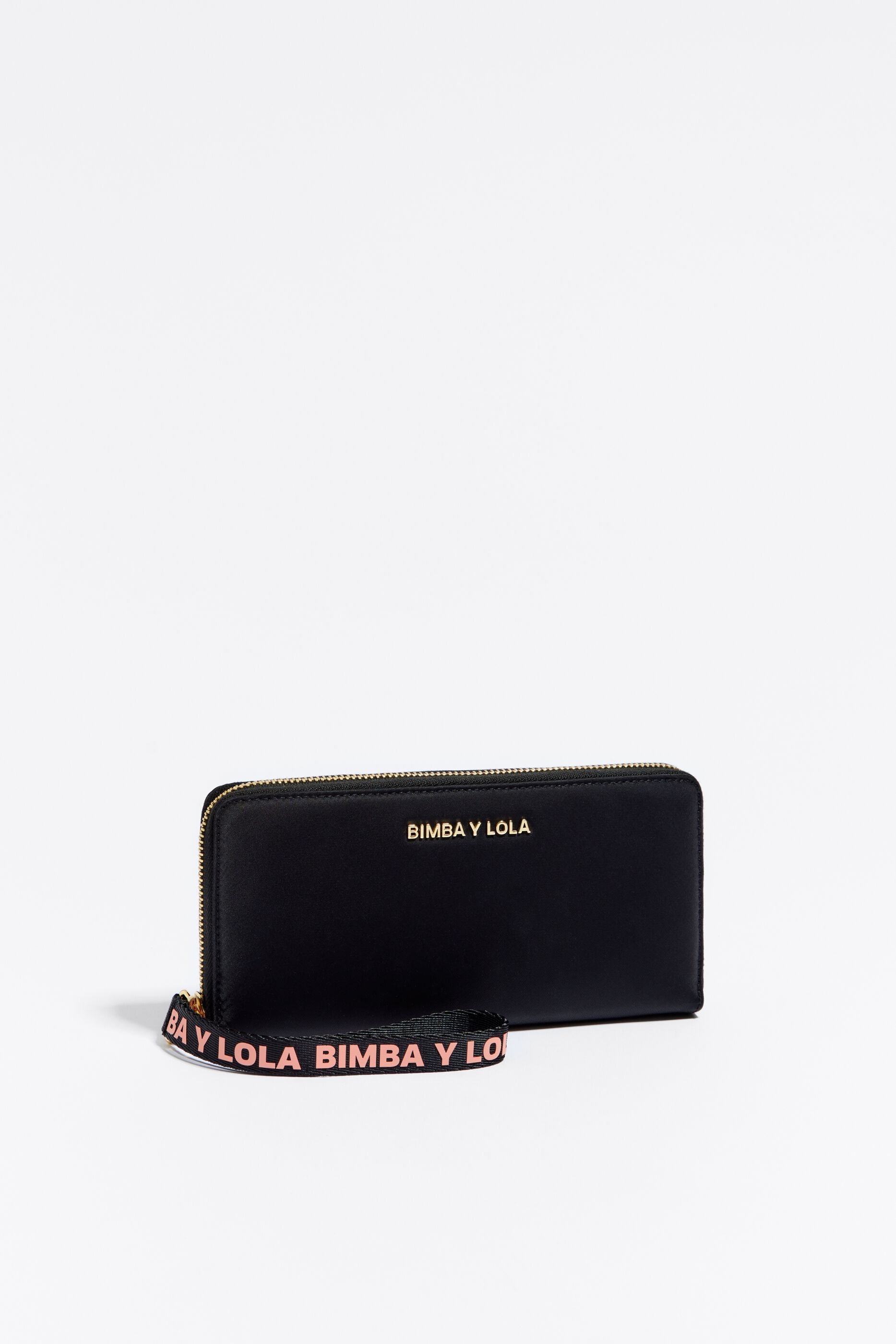 Cartera libro nylon negra