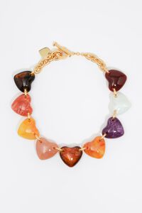 Collar corazones resina multi &aacute;mbar