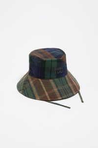 Checked patchwork cotton bucket hat Checked patchwork cotton bucket hat