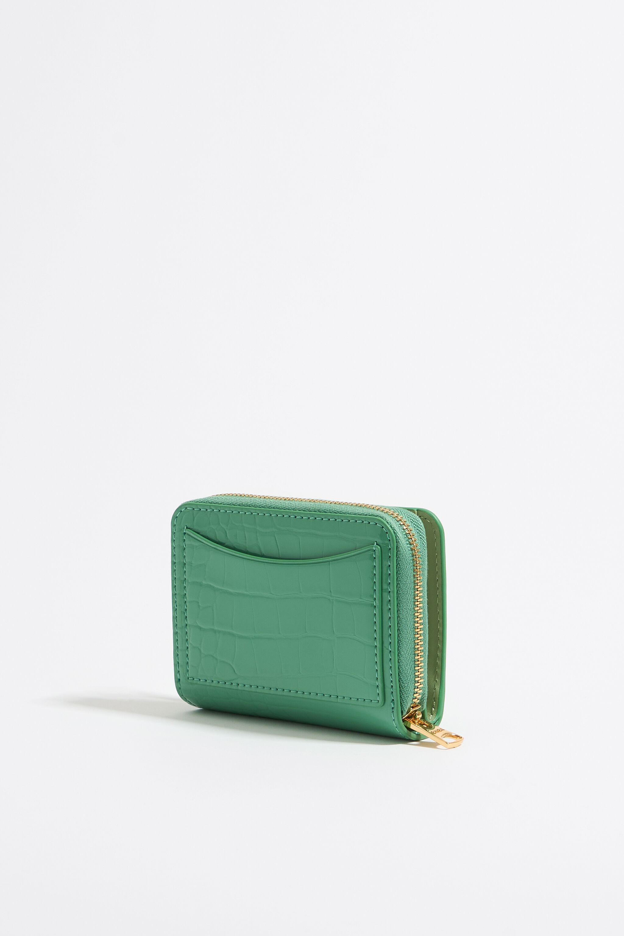 Green croc purse store