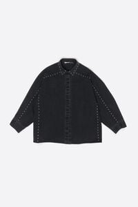 Camisa denim remaches negro