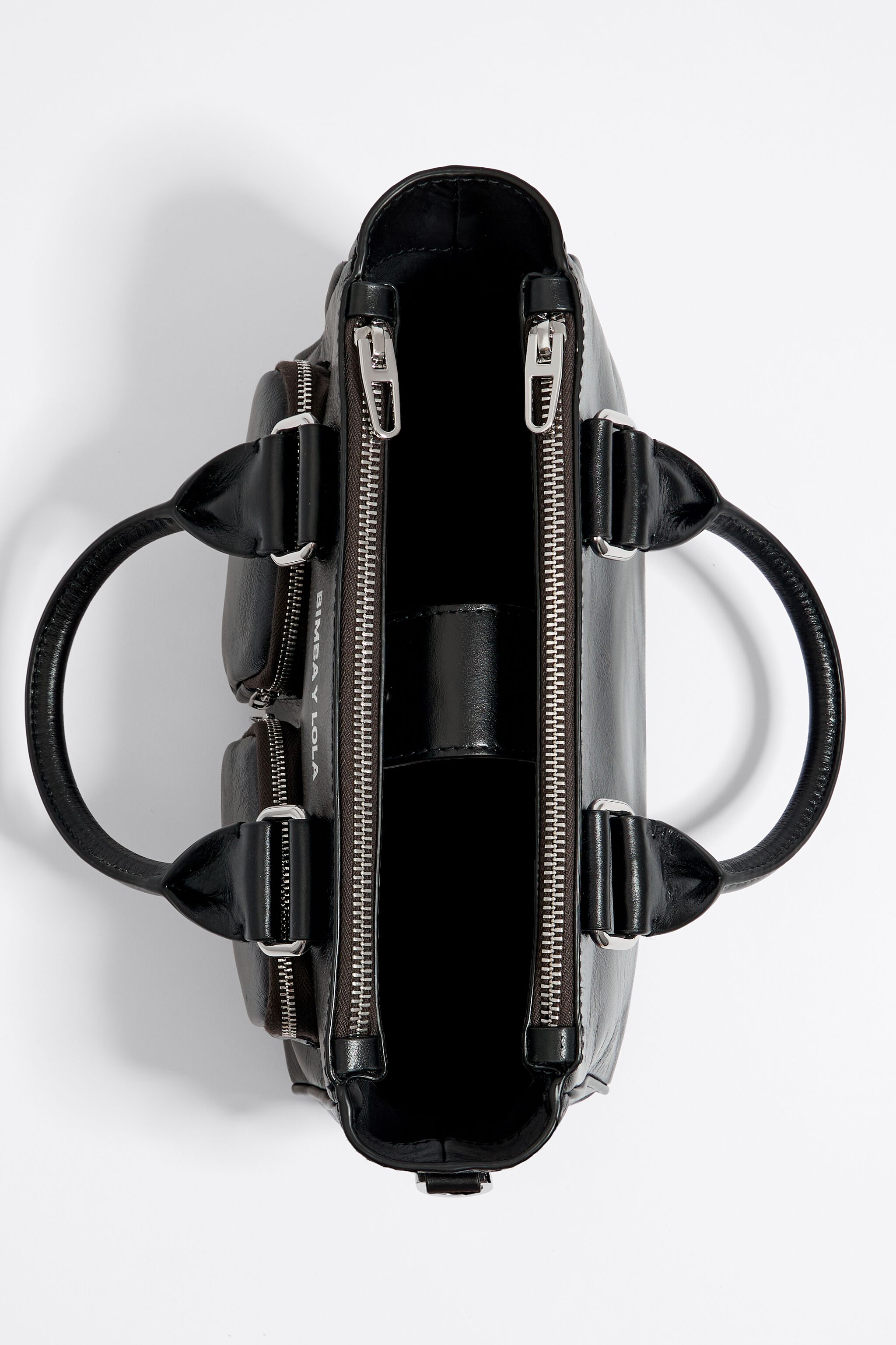 激安！特価品 Medium black leather Pocket tote bag バッグ