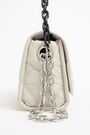 Bolso solapa S nylon acolchado piedra Bolso solapa S nylon acolchado piedra