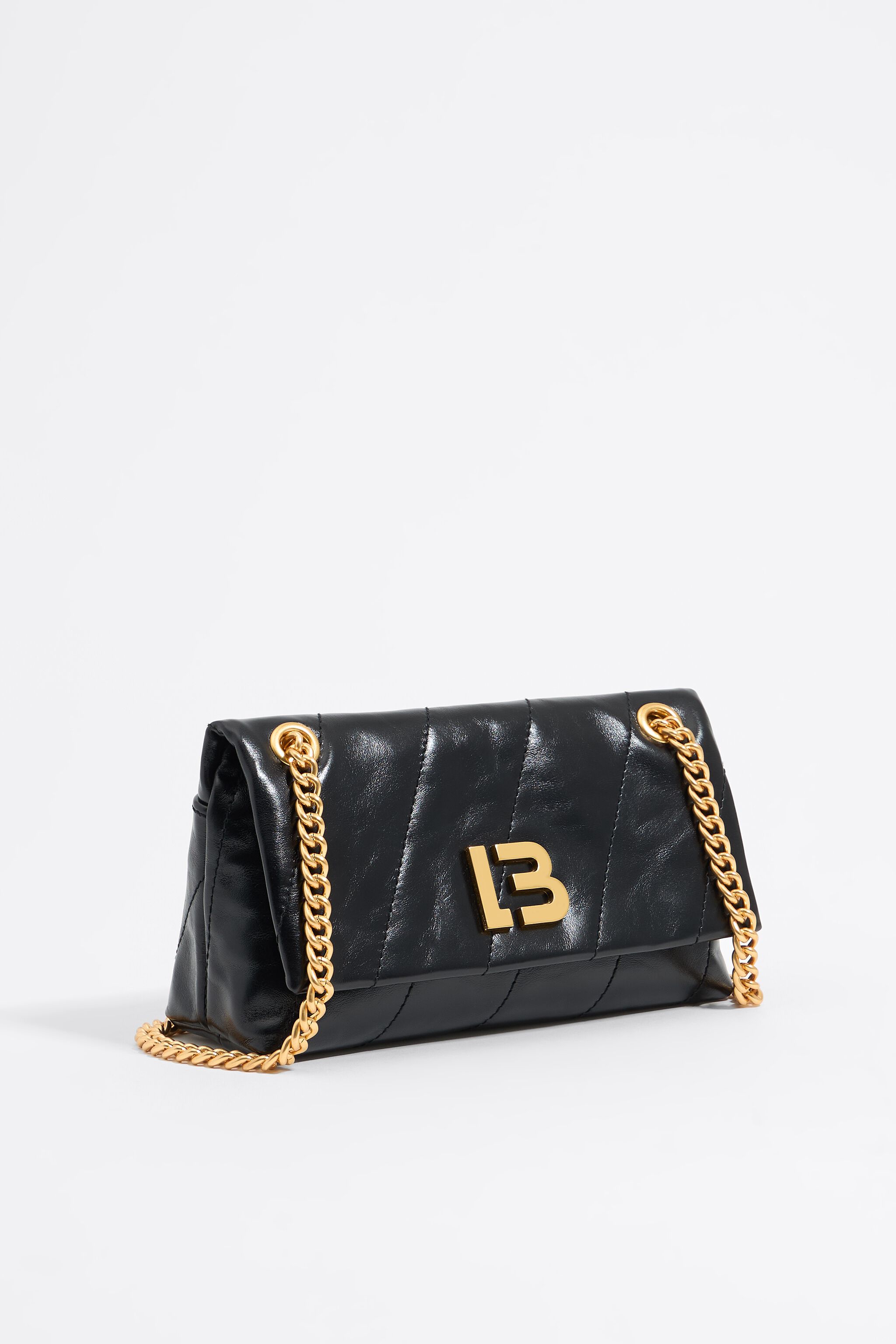 特価商品  Small flap bag leather black 使用済み切手/官製はがき
