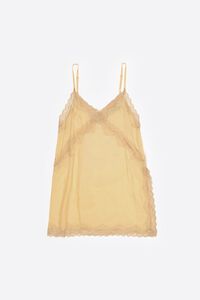 Long yellow lingerie top