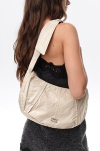 Bolsa Moon mediana brillo greige