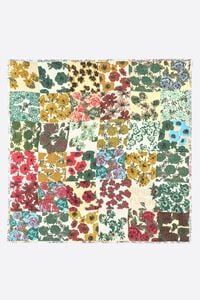 Mascada patchwork flores