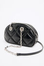 M black leather crossbody padded bag M black leather crossbody padded bag