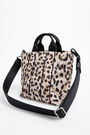Bolso shopper S nylon acolchado Animal print Bolso shopper S nylon acolchado Animal print