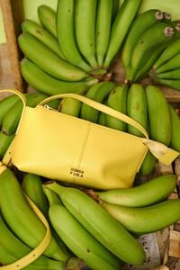 Bolsa bandolera mini piel lim&oacute;n