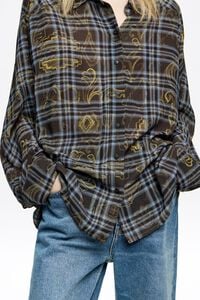 Oversize blue Ikatmix shirt