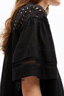 Blusa evasé negra Blusa evasé negra