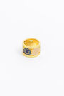 Enamel logo crystals ring Enamel logo crystals ring