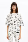 Blusa Paper-Lines blanca Blusa Paper-Lines blanca