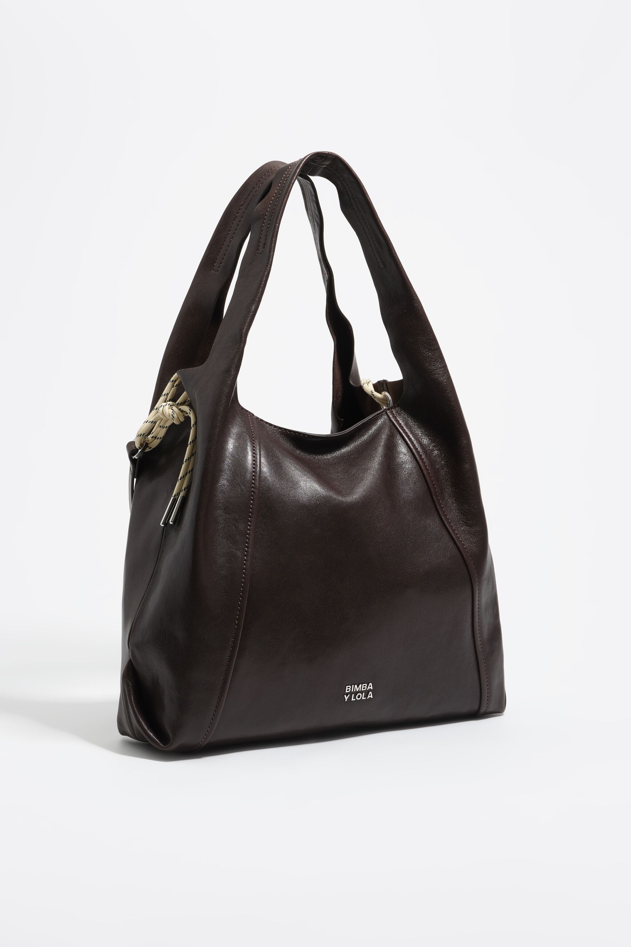 126◆HERZ LEATHER PAPER BAG CUSTOM MADE Large coffee leather Paper bag