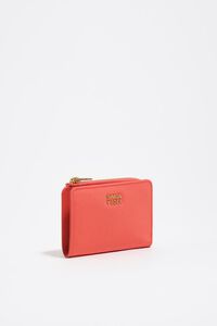 Cartera compacta nylon coral