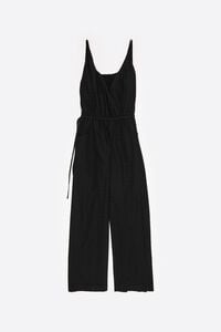 Jumpsuit tirantes top interior fruncido negro