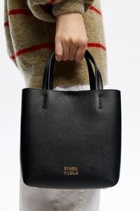 Small black leather Chihuahua bag Small black leather Chihuahua bag
