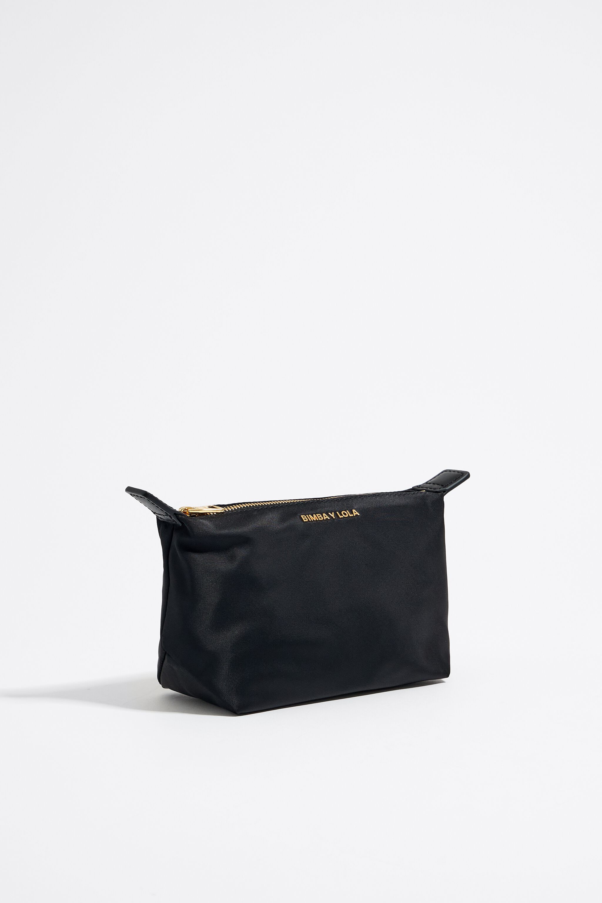 Neceser trapecio peque o nylon negro