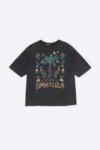 Camiseta logo lazo negro lavado