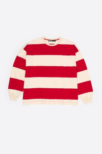 Oversize red striped T-shirt