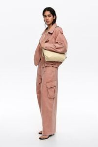 Chamarra cruzada denim durazno