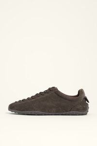 Tenis 13 11 piel gris oscuro