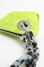 Neon yellow leather trapezium minibag Neon yellow leather trapezium minibag