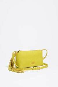 Bolsa bandolera mini piel lim&oacute;n