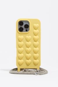 Yellow rope silicone iPhone 16 Pro Max case