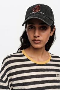 Washed cotton dachshund cap