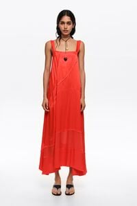 Vestido l&iacute;nea A vuelo rojo