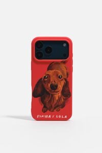 Funda r&iacute;gida iPhone 17 Pro Max teckel roja