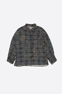 Camisa oversize Ikatmix azul