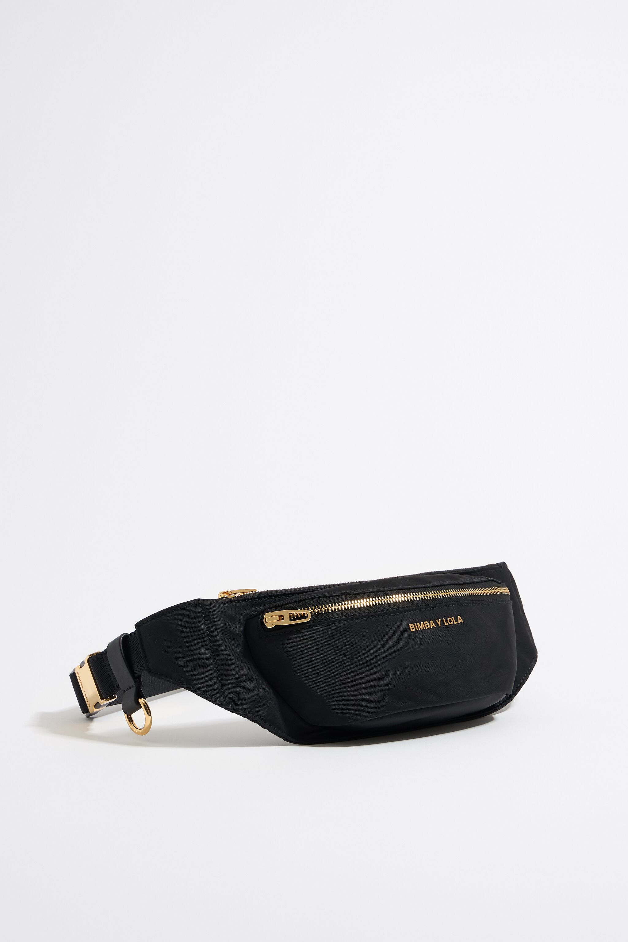 Black nylon bumbag