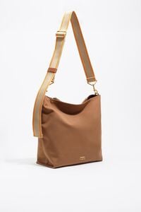 Bolsa Carlino grande gabardina canela