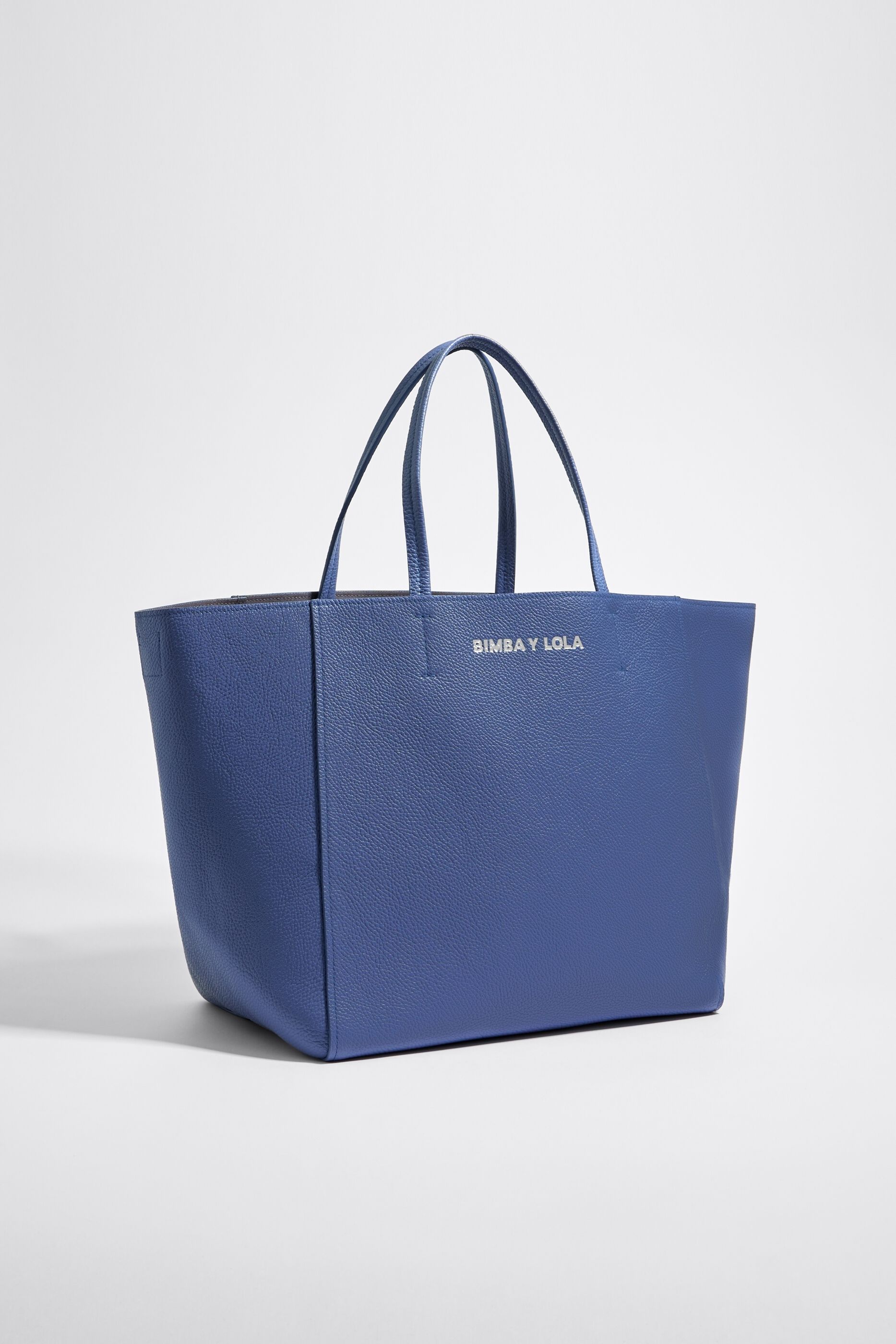 Bolsa shopper grande piel lila