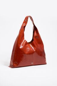 Maxi burnt orange leather Bikini Paper bag Maxi burnt orange leather Bikini Paper bag