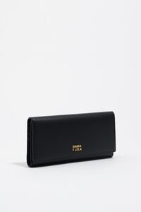 Cartera continental piel negro
