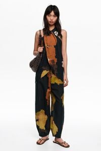 Pantal&oacute;n bombacho lino Blot negro