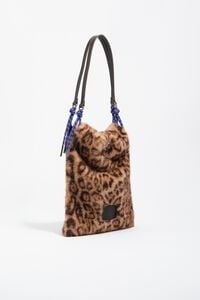 Bolsa tote pelo print Leopard beige Bolsa tote pelo print Leopard beige