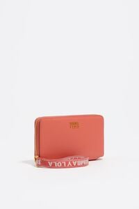 Cartera horizontal mediana piel rosa chicle Cartera horizontal mediana piel rosa chicle