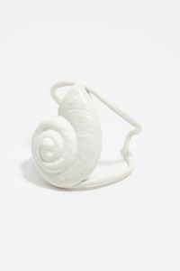 Pulsera caracol lacado marfil