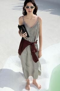 Silver fluid camisole dress