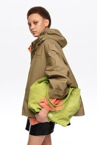 Bolsa shopper grande piel grabado cocodrilo lim&oacute;n
