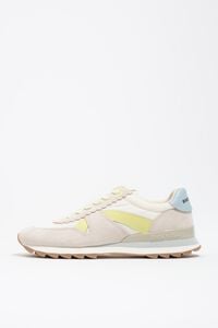 Tenis t&eacute;cnico piel y nylon 13 19 gris claro