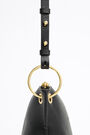 Bolso bandolera trapecio M piel negro Bolso bandolera trapecio M piel negro