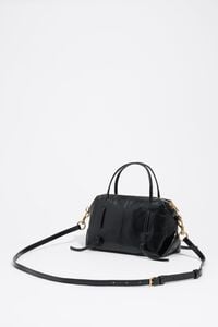 Mini black leather Lolita bag