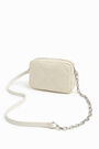 Bolso bandolera S nylon acolchado marfil Bolso bandolera S nylon acolchado marfil